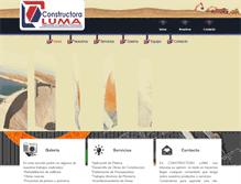 Tablet Screenshot of constructoraluma.com